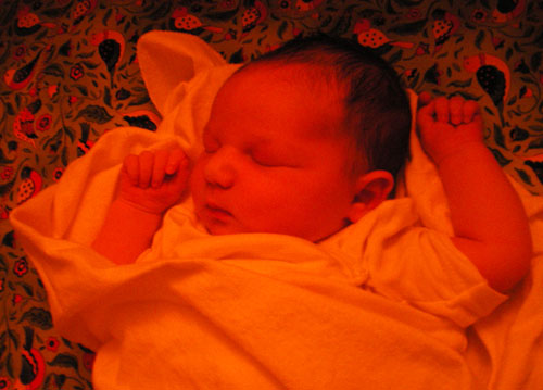 In crib